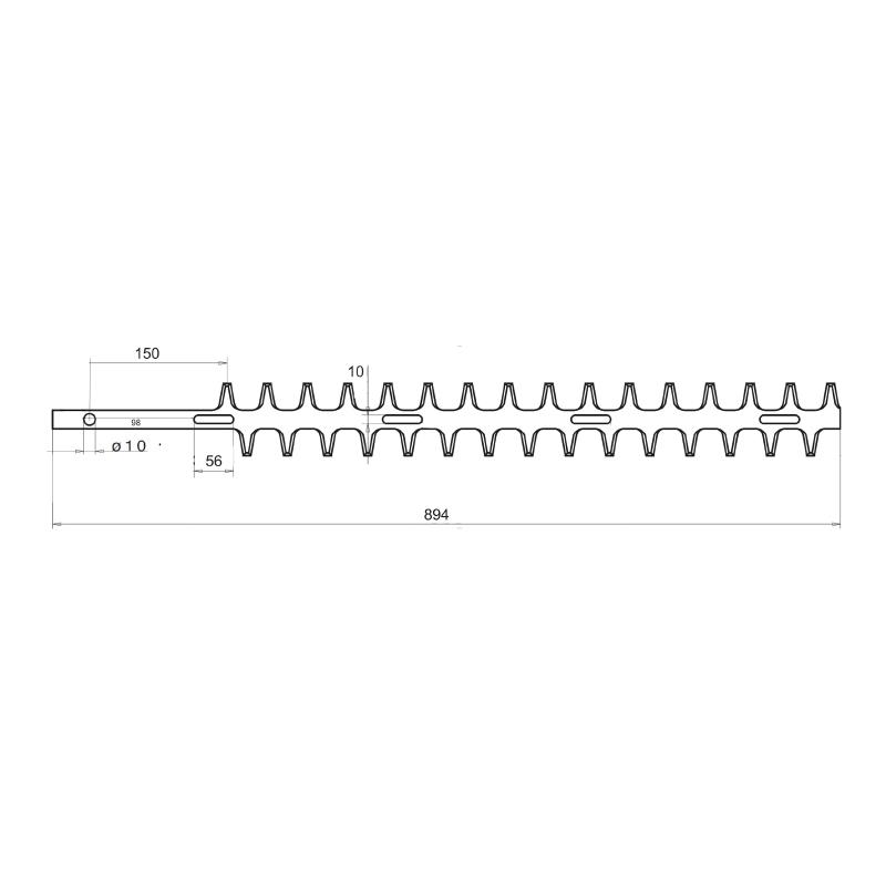 CUCHILLA CORTASETOS ADAPTABLE STIHL HS81 HS81R HS81T HS81T-Z HS86R (2 CUCHILLAS)