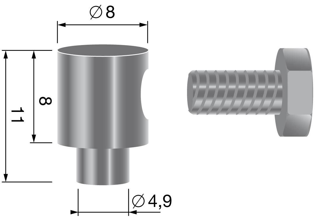 ABRAZADERA DE CABLE (CABLES HASTA 2,5 MM)