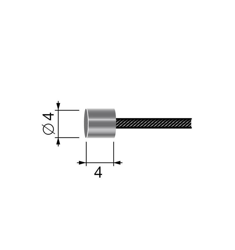 CABLE FLEXIBLE UNIVERSAL CON OJAL DE 4 MM