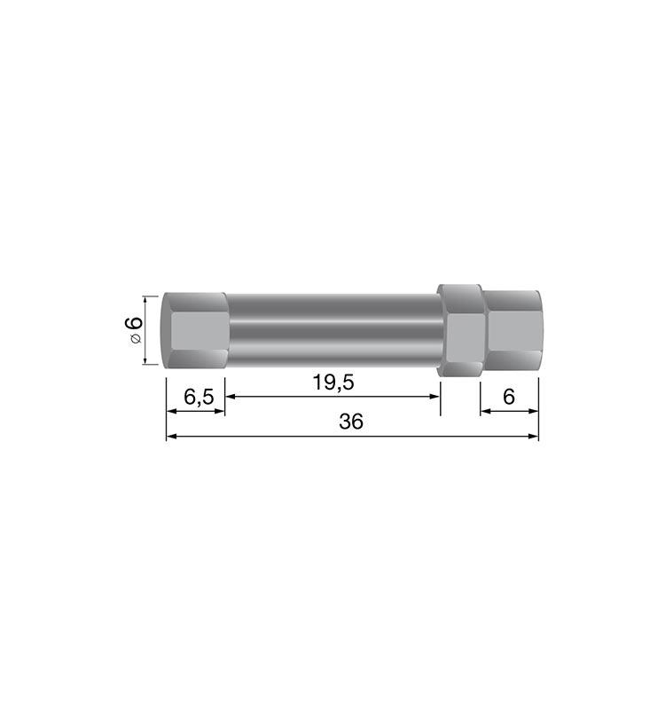 TORNILLO TENSOR DE DOBLE REGULACIÓN TORNILLO 6 MM