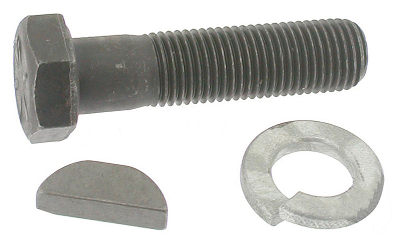 KIT TORNILLO PARA CUCHILLAS CORTACESPED UNIVERSAL 38 MM LARGO, ROSCA 9,5 MM