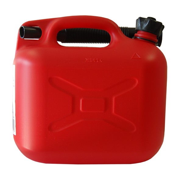 BIDON DE PLASTICO PARA GASOLINA 5 LITROS COLOR ROJO