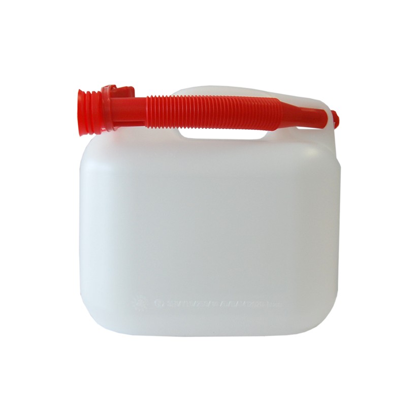 BIDÓN DE PLASTICO PARA GASOLINA 5 LITROS COLOR BLANCO