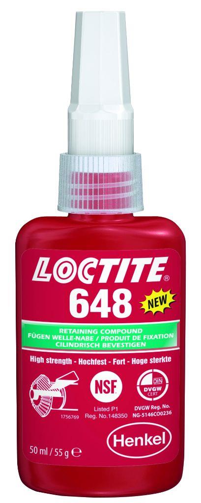 RETENEDOR DE ALTA TEMPERATURA LOCTITE 648, 50 ML