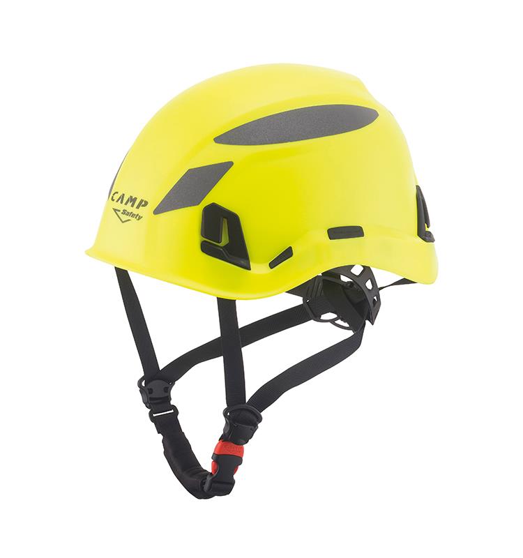 CASCO CAMP ARES COLOR AMARILLO FLUORESCENTE