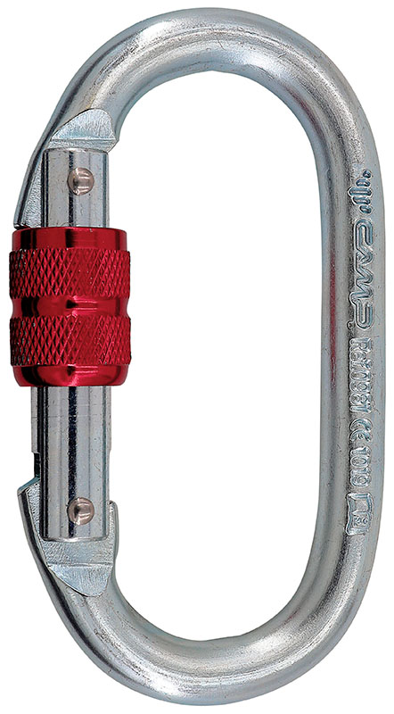 MOSQUETON OVAL STANDARD LOCK - 28 kN