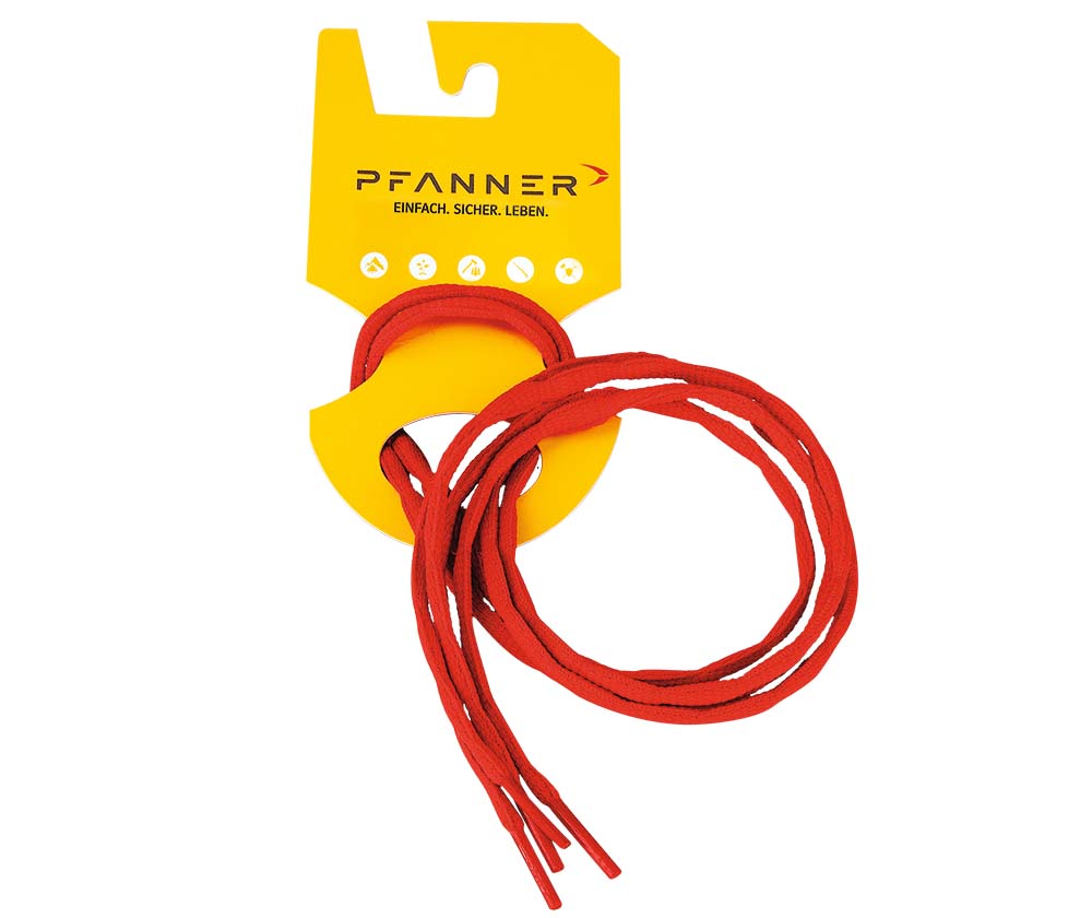 CORDONES PFANNER PARA BOTAS - 100 CM - COLOR ROJO