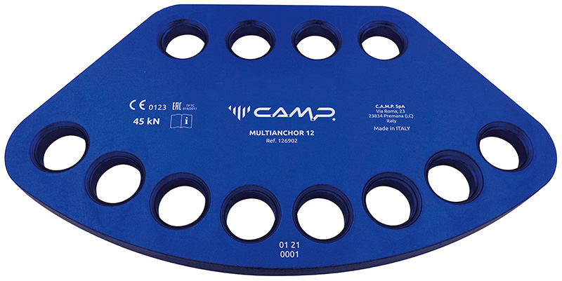 PLACE MULTIANCLAJE CAMP 12 AGUJEROS - 227 x 128 x 12 MM