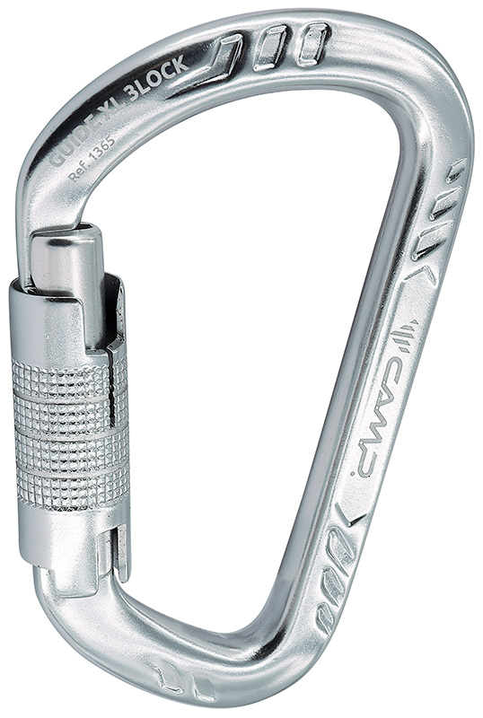 MOSQUETON ALEACION ALUMINIO GUIDE XL3 LOCK - 28kN