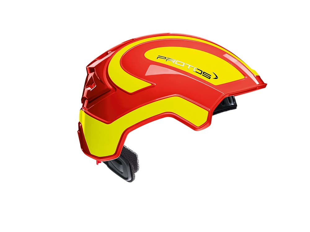 CASCO PROTOS INTEGRAL INDUSTRY - ROJO/AMARILLO