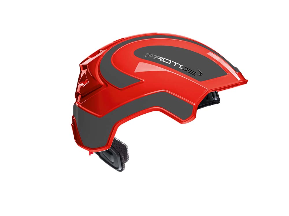 CASCO PROTOS INTEGRAL INDUSTRY - ROJO/GRIS