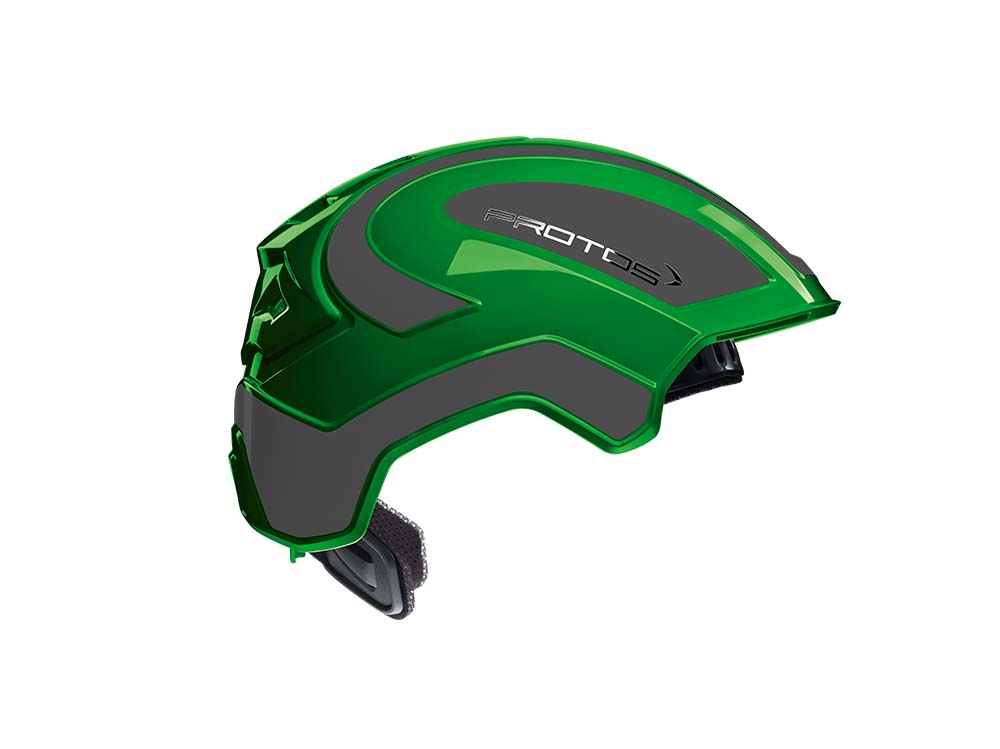 CASCO PROTOS INTEGRAL INDUSTRY - VERDE/GRIS