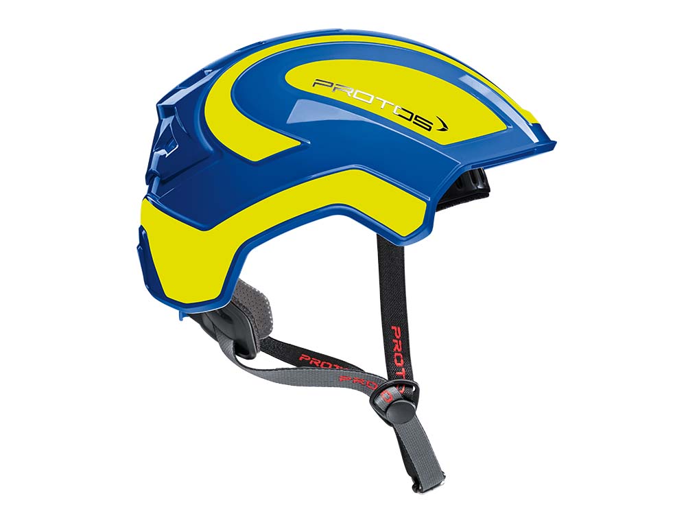 CASCO PROTOS INTEGRAL CLIMBER - AZUL/AMARILLO