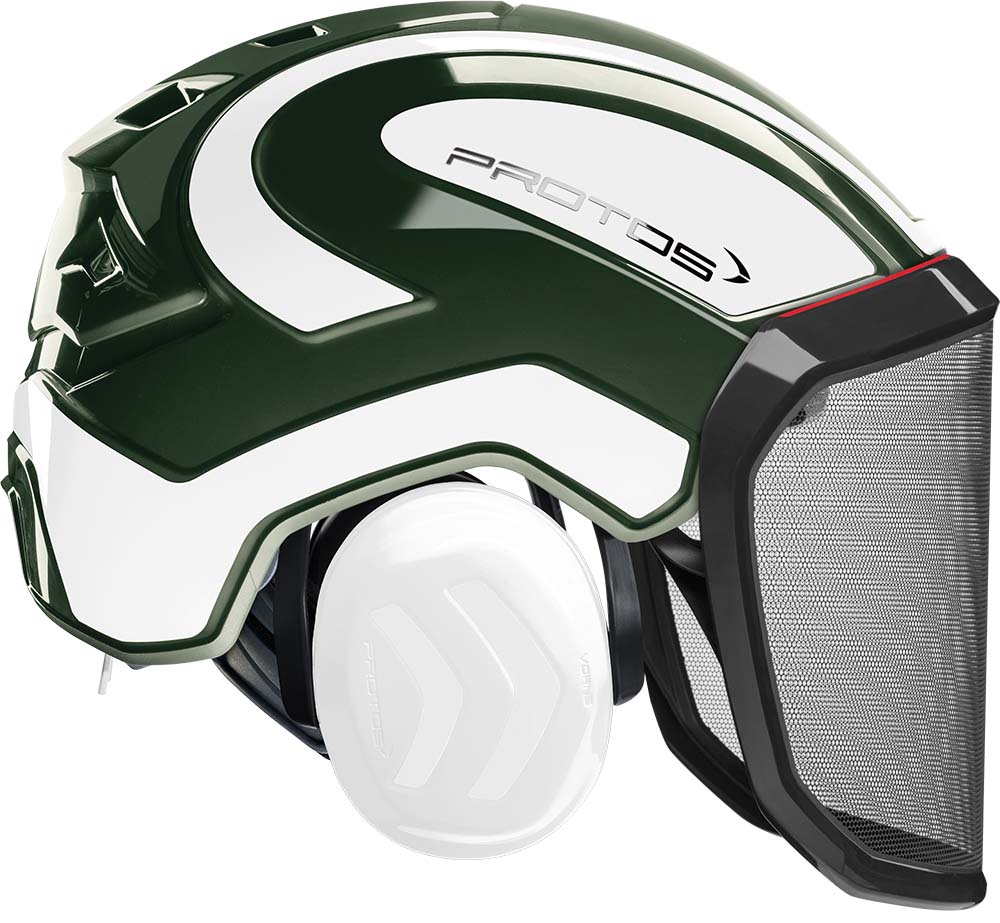 CASCO PROTOS INTEGRAL FOREST - OLIVA/BLANCO