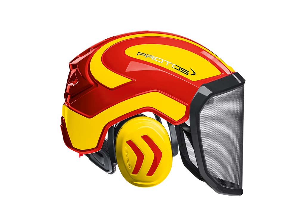 CASCO PROTOS INTEGRAL FOREST - ROJO/AMARILLO