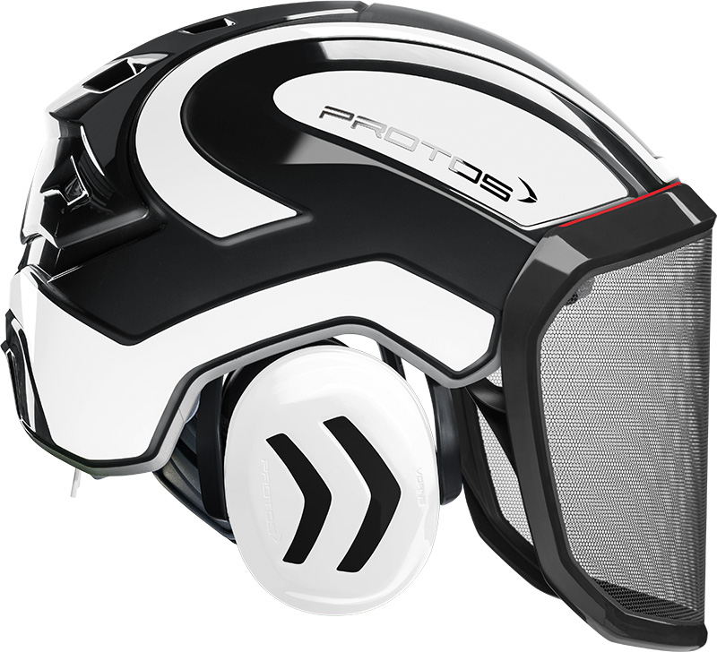 CASCO PROTOS INTEGRAL FOREST - NEGRO/BLANCO