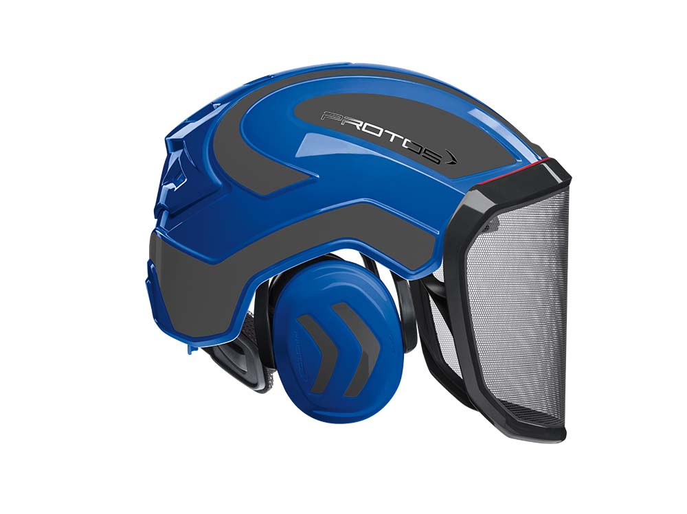 CASCO PROTOS INTEGRAL FOREST - AZUL/GRIS