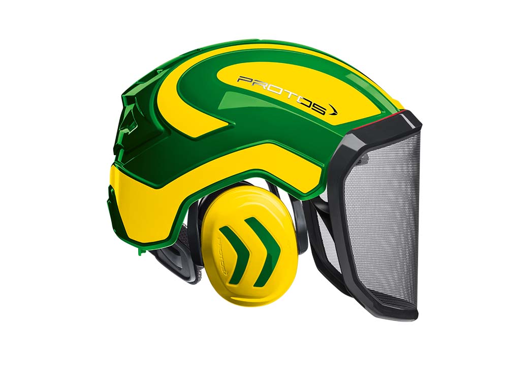 CASCO PROTOS INTEGRAL FOREST - VERDE/AMARILO