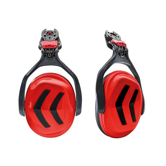 AURICULARES CASCO PROTOS - ROJO/NEGRO (PAR)