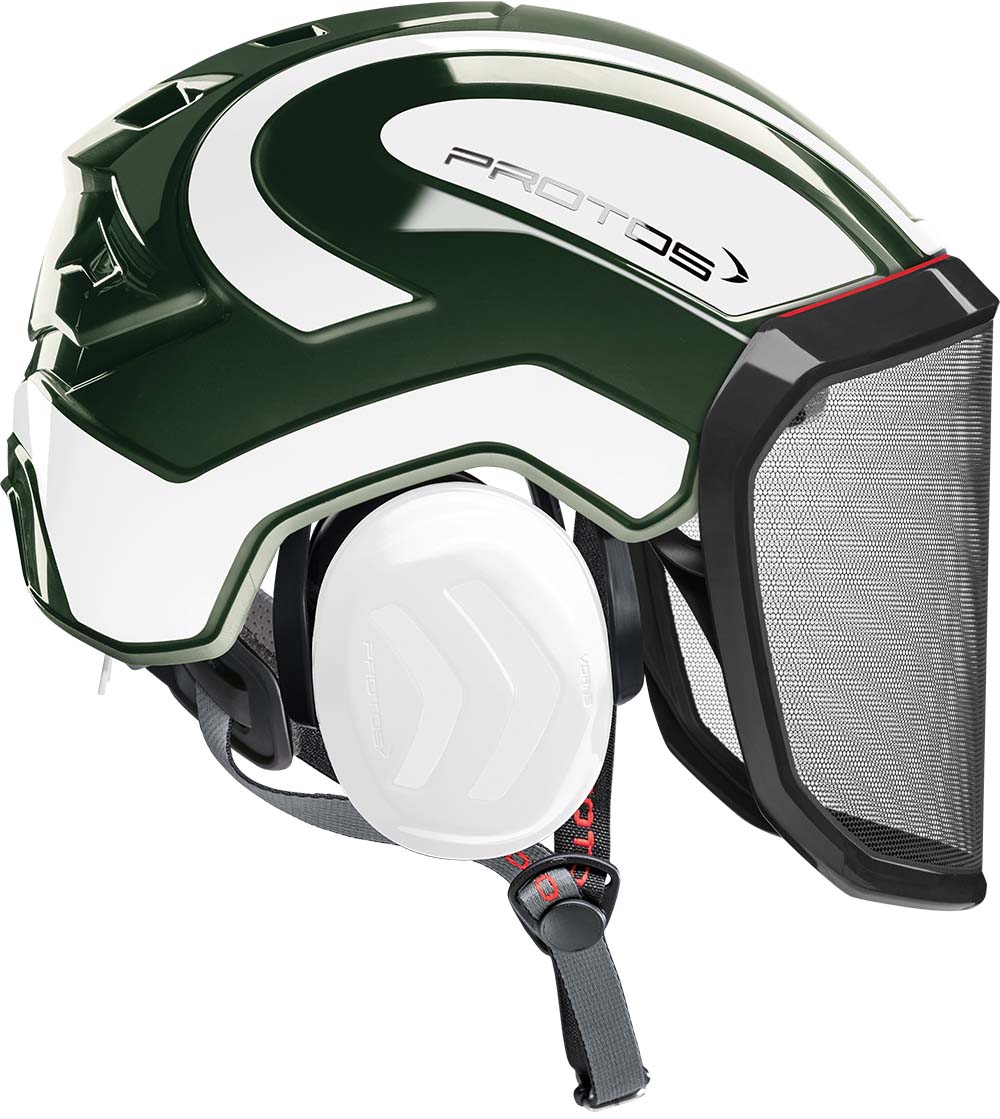 CASCO PROTOS INTEGRAL ARBORIST - OLIVA/BLANCO