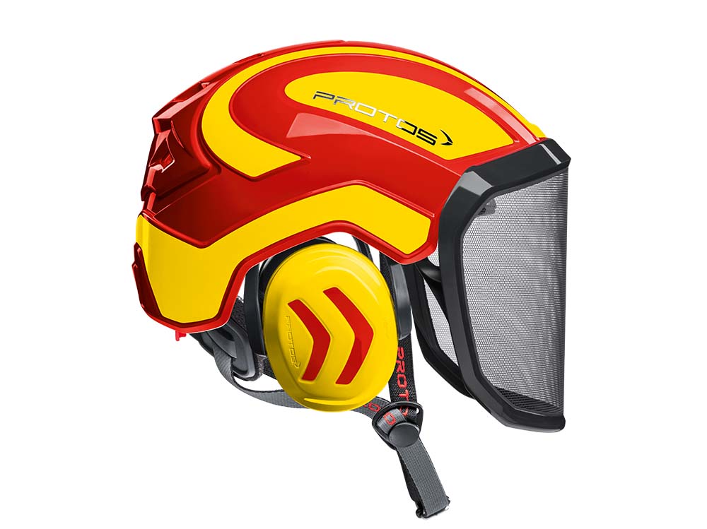 CASCO PROTOS INTEGRAL ARBORIST - ROJO/AMARILLO