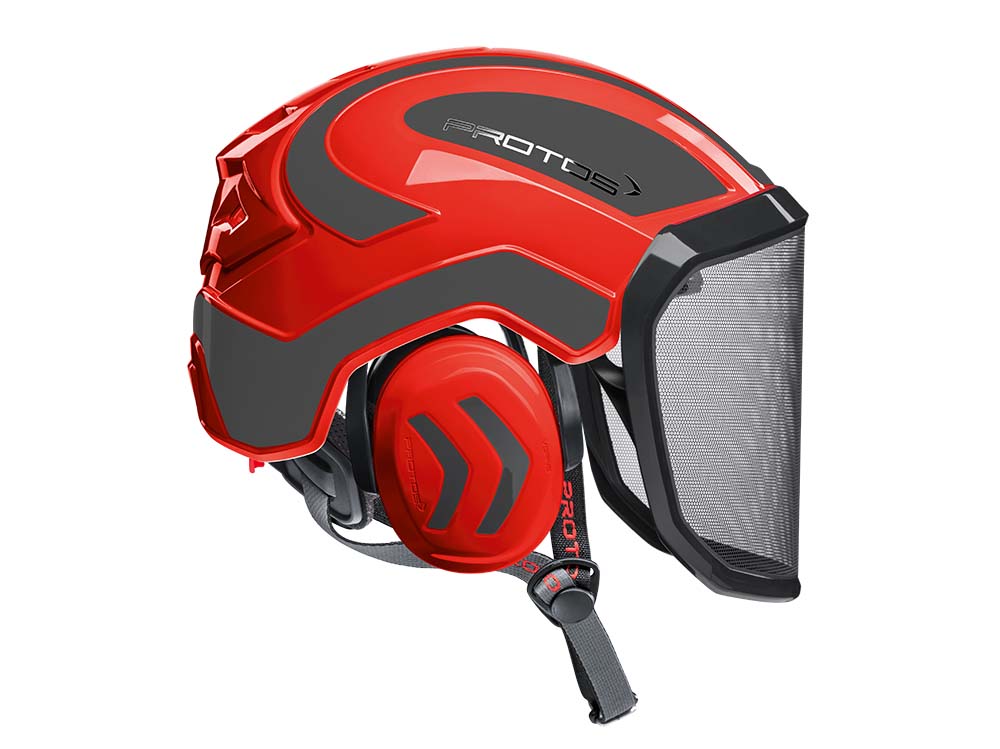 CASCO PROTOS INTEGRAL ARBORIST - ROJO/GRIS