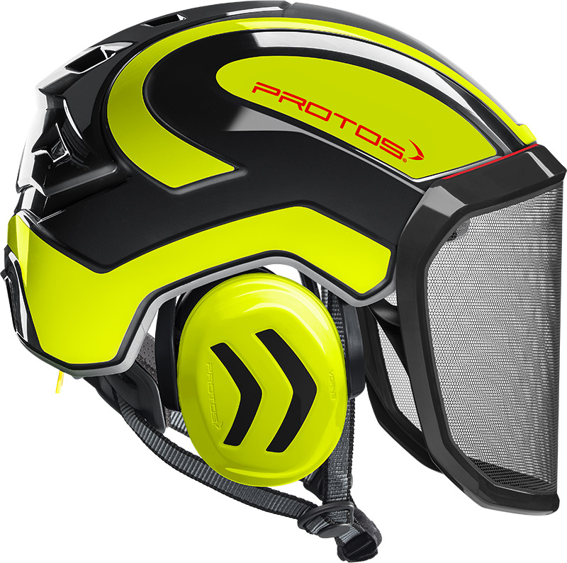 CASCO PROTOS INTEGRAL ARBORIST - NEGRO/AMARILLO NEON