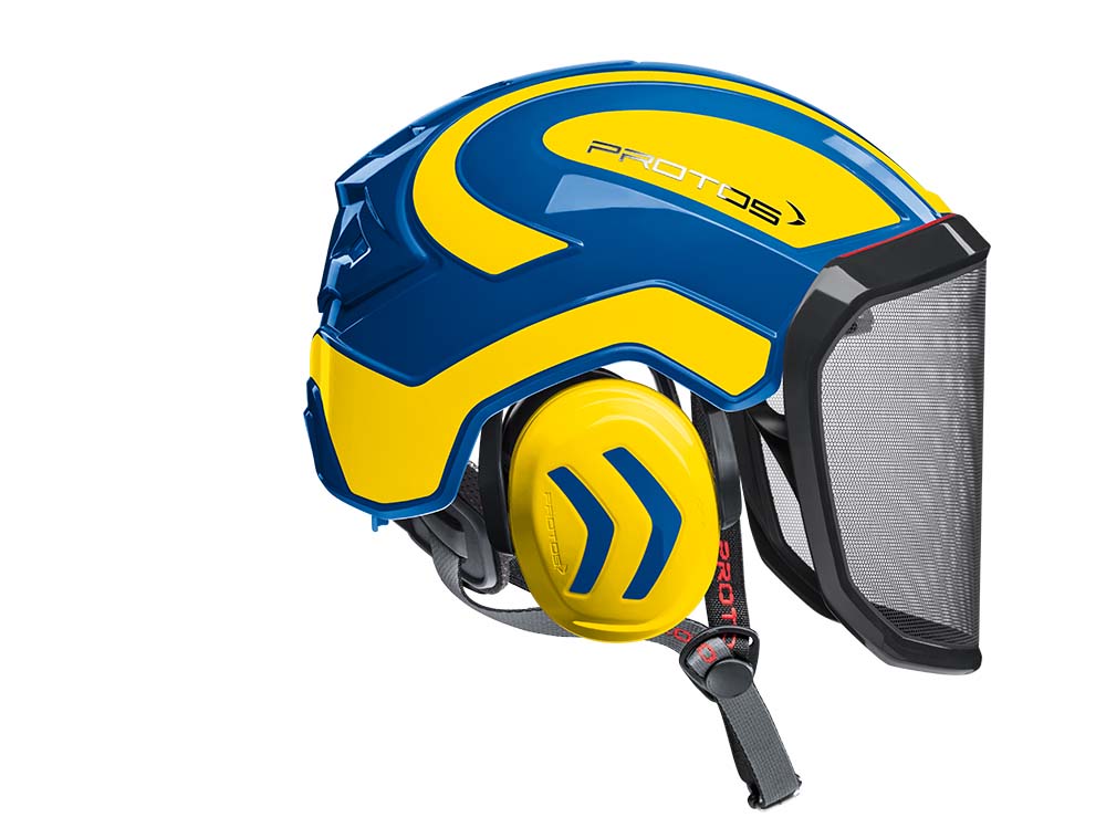 CASCO PROTOS INTEGRAL ARBORIST - AZUL/AMARILLO