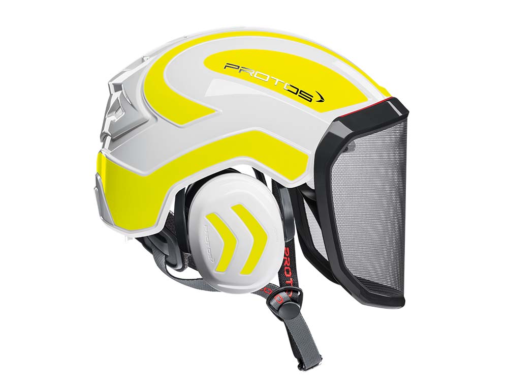 CASCO PROTOS INTEGRAL ARBORIST - BLANCO/AMARILLO