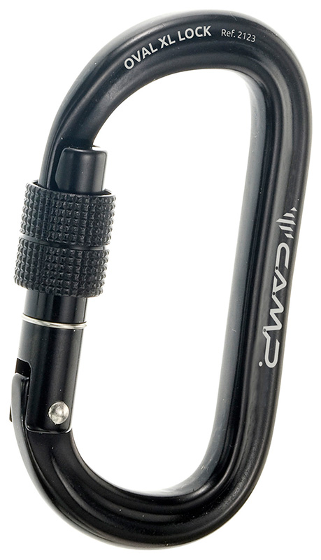 MOSQUETÓN CAMP OVAL XL LOCK COLOR NEGRO