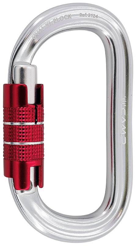 MOSQUETON ALEACION ALUMINIO OVAL XL2 LOCK - 28 kN