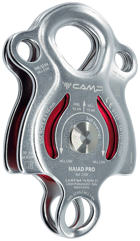 POLEA CAMP NAIAD PRO - CUERDA HASTA 16 MM