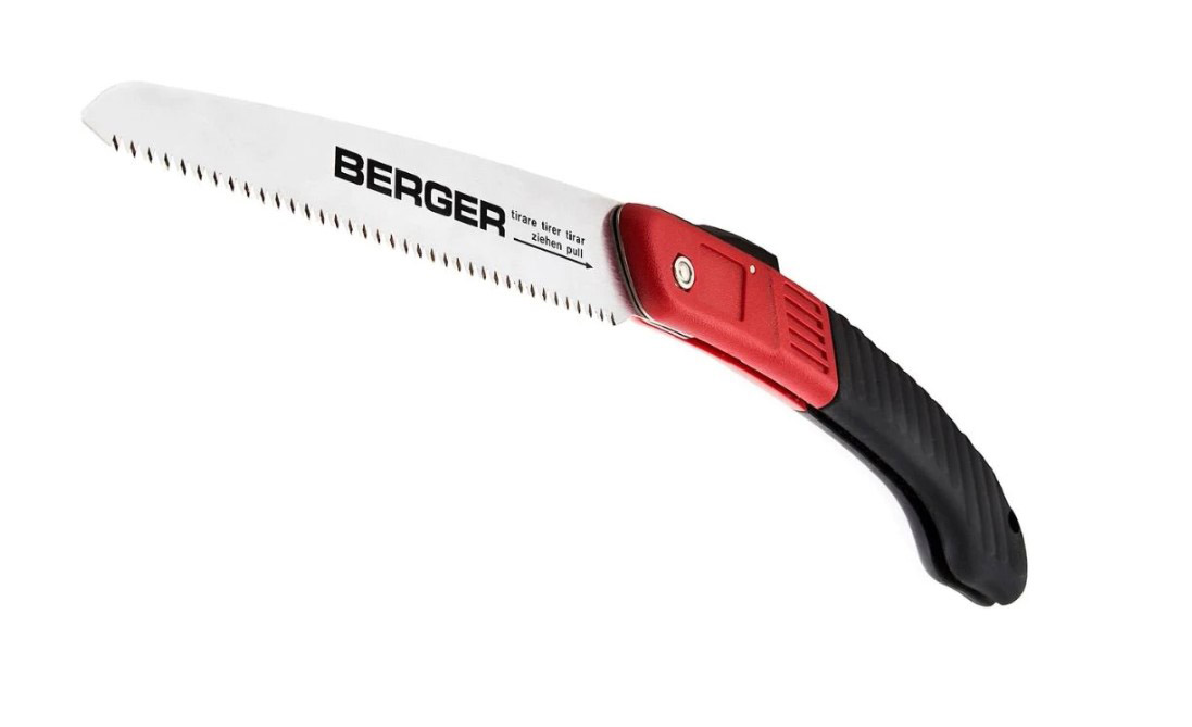 SERRUCHO BERGER PLEGABLE DIENTE FINO - LARGO 180mm