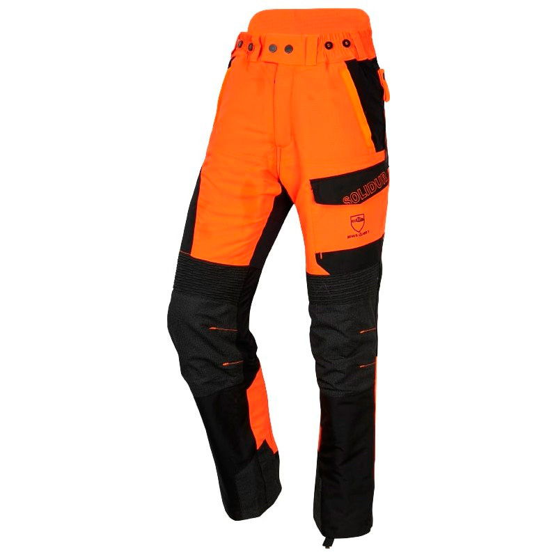 PANTALÓN ANTICORTE SOLIDUR INFINITY CLASE 1 TIPO A COLOR NARANJA