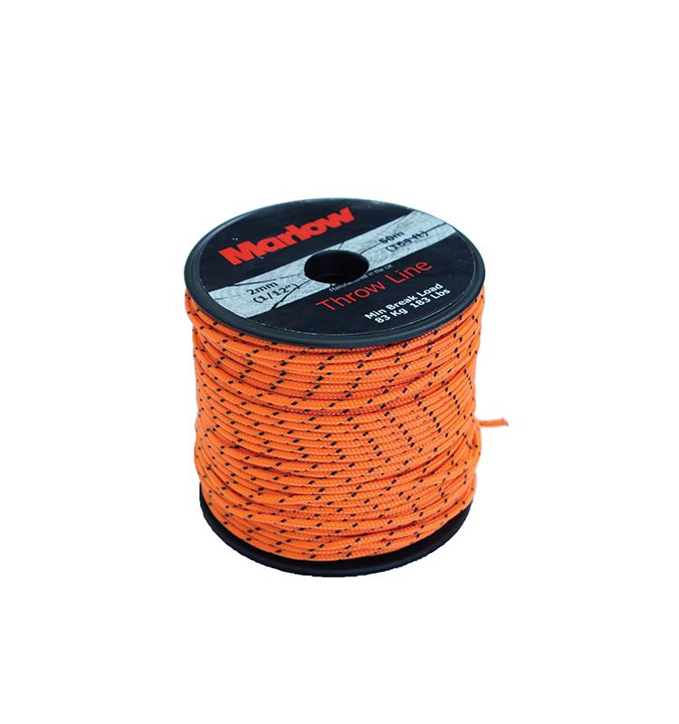 CORDINO EXCEL THROWLINE MARLOW COLOR NARANJA 50 METROS 2 MM